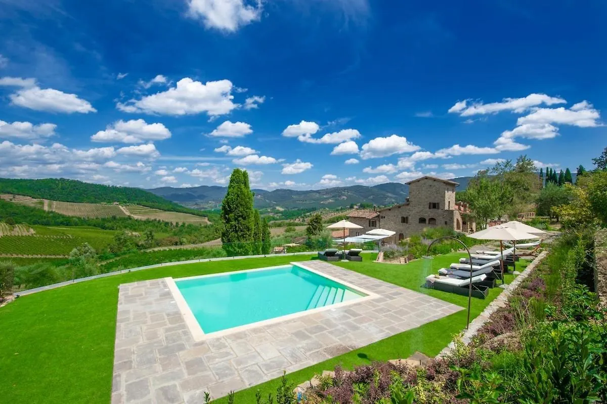 My Exclusive Italy - Chianti'S Villa With Vineyard, Infinity Pool & View بانسانو