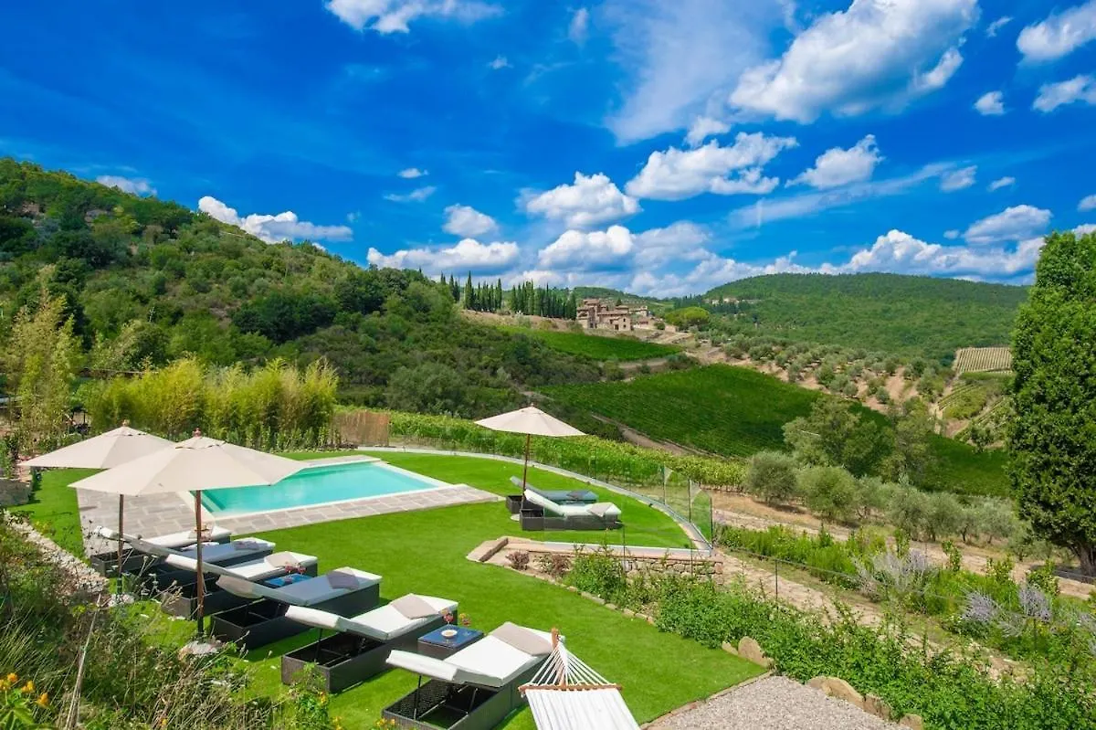 My Exclusive Italy - Chianti'S Villa With Vineyard, Infinity Pool & View بانسانو