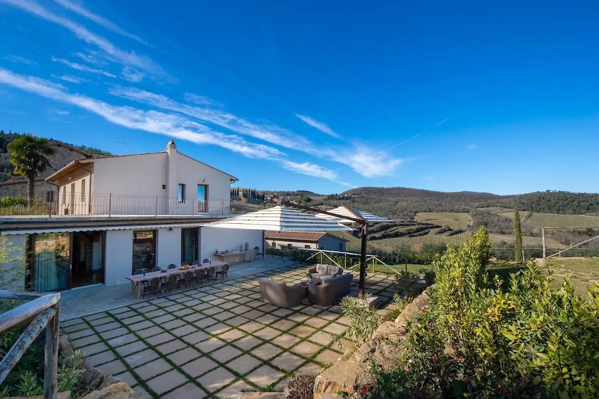 My Exclusive Italy - Chianti'S Villa With Vineyard, Infinity Pool & View بانسانو
